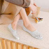 Darrahopens Fashion > Women's Fashion > Women's Socks & Hosiery Lace Ballet Socks Transparent Low Non-Slip Breathable Socks for Women
