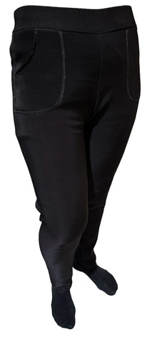 Darrahopens Fashion > Women's Fashion > Women's Socks & Hosiery Ladies Fur Lined Thermal Leggings Womens Warm Winter Pants Stretch Skinny Leg - S/M