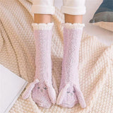 Darrahopens Fashion > Women's Fashion > Women's Socks & Hosiery Women's Coral Velvet Fluffy Bed Socks Thick Plush Winter Home Sleeping Socks