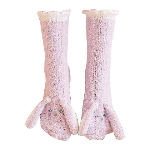 Darrahopens Fashion > Women's Fashion > Women's Socks & Hosiery Women's Coral Velvet Fluffy Bed Socks Thick Plush Winter Home Sleeping Socks