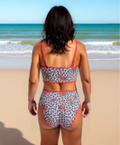 Darrahopens Fashion > Women's Fashion > Women's Swimwear Designer Slenderizing Plus Size Two Piece Beach Set Featuring Fierce Animal Print Size 0XL