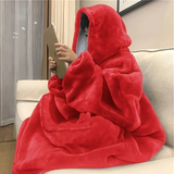 Darrahopens Fashion > Women's Fashion > Women's Tops & T-shirts Ultra-Soft Fleece Wearable Blanket Hoodie, Unisex Hooded Large-Pocket Lazy Warm Home Wear(grey)