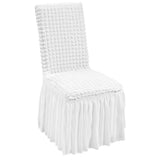 Darrahopens Fashion > Women's Fashion > Women's Uggs & Slippers VEVOR Stretch Spandex Folding Chair Covers, Universal Fitted Chair Cover with Skirt, Removable Washable Protective Slipcovers, for Wedding, Holiday, Banquet, Party, Celebration, Dining (4 PCS White)