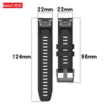 Darrahopens Fashion > Women's Fashion > Women's Watches 26mm Silicone Strap for Garmin fenix 7X 7 7S 6X 6 Pro 6S 5 5X Plus Smartwatch Bracelet for Garmin Descent mk2i mk3 51mm 13 13 Garmin Fenix 6X PRO