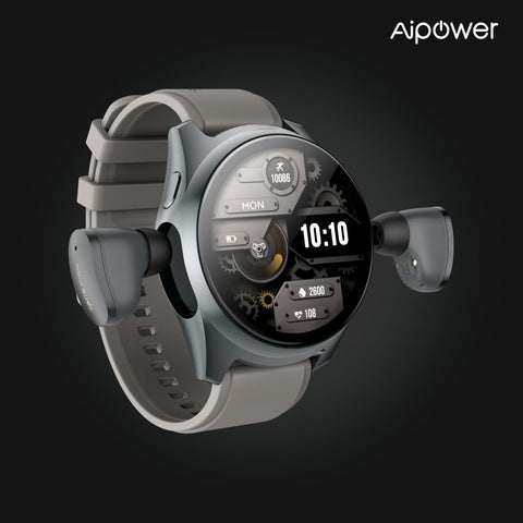 Darrahopens Fashion > Women's Fashion > Women's Watches Aipower Smart Watch with Earbuds Pop-Up Headphones 4G Music Fitness Tracker W28 Pro