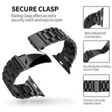 Darrahopens Fashion > Women's Fashion > Women's Watches Apple Watch Band Compatible with Series 9 8 7 6 5 Stainless Steel Metal Bracelet Silver 49mm 45mm 44mm 42mm