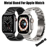 Darrahopens Fashion > Women's Fashion > Women's Watches Apple Watch Band Compatible with Series 9 8 7 6 5 Stainless Steel Metal Bracelet Silver 49mm 45mm 44mm 42mm