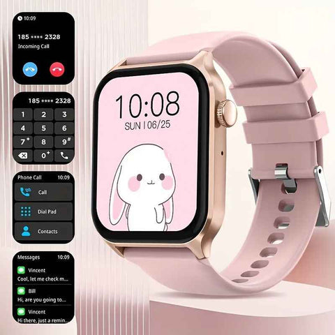 Darrahopens Fashion > Women's Fashion > Women's Watches Smart Watch 1.83-Inch Screen Wireless Call Wireless Music Voice Control Sports - Pink - Size 001 In Australia - Darrahopens