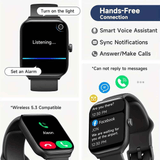 Darrahopens Fashion > Women's Fashion > Women's Watches Smartwatch, men's and women's, 4.95cm fitness tracker, supports answering/making calls, wireless/睡Sleep tracking / 50 exercise modes, fitness watch, holiday gift, Valentine's Day gift