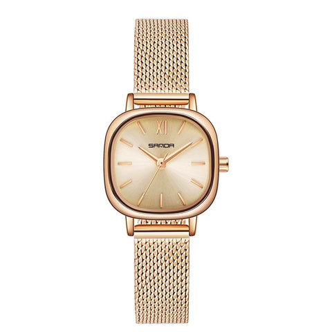 Darrahopens Fashion > Women's Fashion > Women's Watches Women Oval Dial Quartz Watch With Simple Bar Scale