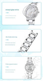 Darrahopens Fashion > Women's Fashion > Women's Watches Women's Butterfly Quartz Watch with Ceramic Steel Strap and Luminous Hands (Silver shell powder surface steel belt)