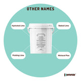 Darrahopens Food & Beverage 600g Food Grade Calcium Hydroxide Powder Tub FCC Hydrated Slaked Pickling Lime