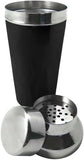 Darrahopens Food & Beverage > Alcoholic Beverages > Wine 700ml Vin Bouquet Cocktail Shaker Shaker with Strainer in Silver/Black