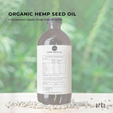Darrahopens Food & Beverage > Condiments & Sauces 500ml Organic Hemp Seed Oil - Cold Pressed Food Grade Healthy Oils Foods