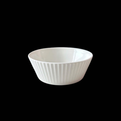 Darrahopens Food & Beverage > Pantry > Condiments & Sauces bulk 24 White Fine Bone China Embossed Sauce Dish 9x4cm