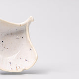 Darrahopens Food & Beverage > Pantry > Condiments & Sauces Gingko Leaf Sauce Dish 30ml Ivory Fleck