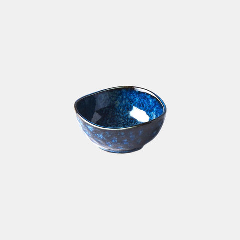 Darrahopens Food & Beverage > Pantry > Condiments & Sauces Sauce Dish Organic Shape 8.5cm Kanso Indigo Blue Glaze