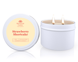 Darrahopens Food & Beverage > Pantry > Condiments & Sauces Strawberry Shortcake Soy Candle Tin 165g