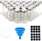 Darrahopens Food & Beverage > Pantry > Seasonings & Spices CARLA HOME 24 Glass Spice Jars with Lids, Shaker Tops, 180 Spice Labels, White Pen & Funnel for Kitchen Organization, Spice Rack, Seasoning & Herb Storage