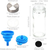 Darrahopens Food & Beverage > Pantry > Seasonings & Spices CARLA HOME 24 Glass Spice Jars with Lids, Shaker Tops, 180 Spice Labels, White Pen & Funnel for Kitchen Organization, Spice Rack, Seasoning & Herb Storage