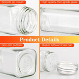 Darrahopens Food & Beverage > Pantry > Seasonings & Spices CARLA HOME 24 Glass Spice Jars with Lids, Shaker Tops, 180 Spice Labels, White Pen & Funnel for Kitchen Organization, Spice Rack, Seasoning & Herb Storage