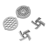 Darrahopens Food & Beverage > Pantry > Seasonings & Spices Stainless Steel Meat Grinder Plate Discs Grinding Blades for Food Grinder Attachment 2 Sharp Blades 2 Cutting Plates In Australia - Darrahopens