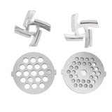 Darrahopens Food & Beverage > Pantry > Seasonings & Spices Stainless Steel Meat Grinder Plate Discs Grinding Blades for Food Grinder Attachment 2 Sharp Blades 2 Cutting Plates In Australia - Darrahopens