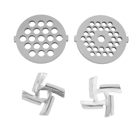 Darrahopens Food & Beverage > Pantry > Seasonings & Spices Stainless Steel Meat Grinder Plate Discs Grinding Blades for Food Grinder Attachment 2 Sharp Blades 2 Cutting Plates In Australia - Darrahopens