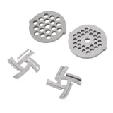Darrahopens Food & Beverage > Pantry > Seasonings & Spices Stainless Steel Meat Grinder Plate Discs Grinding Blades for Food Grinder Attachment 2 Sharp Blades 2 Cutting Plates In Australia - Darrahopens