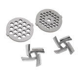 Darrahopens Food & Beverage > Pantry > Seasonings & Spices Stainless Steel Meat Grinder Plate Discs Grinding Blades for Food Grinder Attachment 2 Sharp Blades 2 Cutting Plates In Australia - Darrahopens
