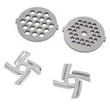 Darrahopens Food & Beverage > Pantry > Seasonings & Spices Stainless Steel Meat Grinder Plate Discs Grinding Blades for Food Grinder Attachment 2 Sharp Blades 2 Cutting Plates In Australia - Darrahopens