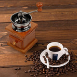 Darrahopens Food & Beverage > Pantry > Seasonings & Spices Wooden Hand Coffee Grinder - Manual Roller Mill with Ceramic Burrs