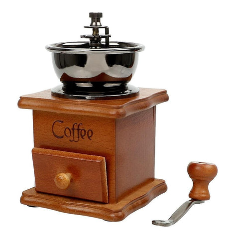 Darrahopens Food & Beverage > Pantry > Seasonings & Spices Wooden Hand Coffee Grinder - Manual Roller Mill with Ceramic Burrs