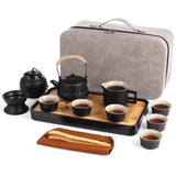 13PCS Tea Sets for Adults Cups Saucers and Tea Pot and Tray, Kongfu Ceramic Teapot Set, Tea Gift Sets with Portable Storing Case, Chinese Tea Set for Home Gifting Outdoor and Office In Australia - Darrahopens