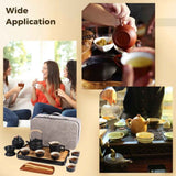 13PCS Tea Sets for Adults Cups Saucers and Tea Pot and Tray, Kongfu Ceramic Teapot Set, Tea Gift Sets with Portable Storing Case, Chinese Tea Set for Home Gifting Outdoor and Office In Australia - Darrahopens