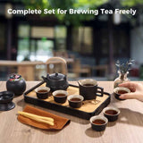 13PCS Tea Sets for Adults Cups Saucers and Tea Pot and Tray, Kongfu Ceramic Teapot Set, Tea Gift Sets with Portable Storing Case, Chinese Tea Set for Home Gifting Outdoor and Office In Australia - Darrahopens