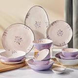 Darrahopens Food & Beverage > Pantry > Teas & Accessories 5in Beautiful Ceramic Bowl Purple Exquisite Ceramic Soup Bowls for Salad Pasta Rice Dessert In Australia - Darrahopens