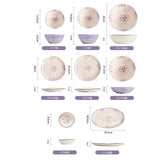 Darrahopens Food & Beverage > Pantry > Teas & Accessories 5in Beautiful Ceramic Bowl Purple Exquisite Ceramic Soup Bowls for Salad Pasta Rice Dessert In Australia - Darrahopens