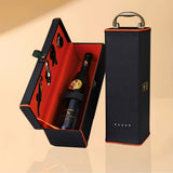 Darrahopens Food & Beverage > Pantry > Teas & Accessories Black wine gift set, wine accessories, wine carry case, Australian wine lover gift, essential wine tools, premium wine kit, gifting wine set, durable wine case