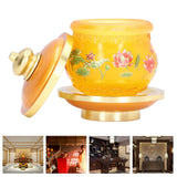 Darrahopens Food & Beverage > Pantry > Teas & Accessories Buddhism Water Supply Cup Home Buddha Worship Family Tribute Holy Supplies Coloured Glaze Small In Australia - Darrahopens