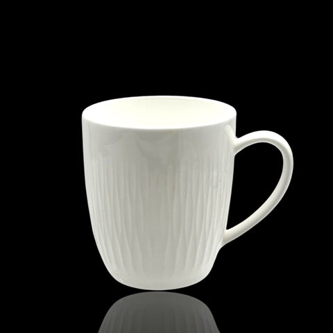 Darrahopens Food & Beverage > Pantry > Teas & Accessories bulk 36 White Bone China Mug With Pattern 260ml