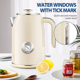 Darrahopens Food & Beverage > Pantry > Teas & Accessories Electric Kettle, 1.7L Stainless Steel Tea Kettle with Temperature Gauge, Water Boiler with LED Light, BPA-Free, Auto Shut-Off In Australia - Darrahopens