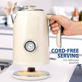 Darrahopens Food & Beverage > Pantry > Teas & Accessories Electric Kettle, 1.7L Stainless Steel Tea Kettle with Temperature Gauge, Water Boiler with LED Light, BPA-Free, Auto Shut-Off In Australia - Darrahopens