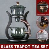 Darrahopens Food & Beverage > Pantry > Teas & Accessories Glass Tea Set Household Set Transparent Teapot And Teacup Set Heat Resistant
