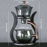 Darrahopens Food & Beverage > Pantry > Teas & Accessories Glass Tea Set Household Set Transparent Teapot And Teacup Set Heat Resistant
