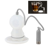 Darrahopens Food & Beverage > Pantry > Teas & Accessories Silicone Tea Infuser Cute Diver Shape Loose Tea Leaf Filter Tea Diffuser Strainer with Chain and Drip Tray for Home Grey In Australia - Darrahopens