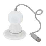 Darrahopens Food & Beverage > Pantry > Teas & Accessories Silicone Tea Infuser Cute Diver Shape Loose Tea Leaf Filter Tea Diffuser Strainer with Chain and Drip Tray for Home Grey In Australia - Darrahopens