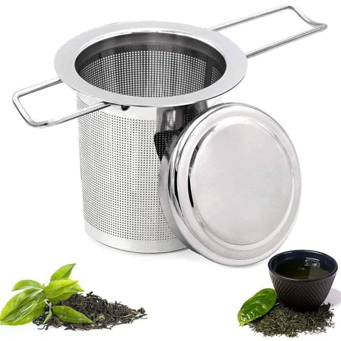 Darrahopens Food & Beverage > Pantry > Teas & Accessories Stainless Steel Tea Filter Infuser with Lock Fine Holes Foldable Design