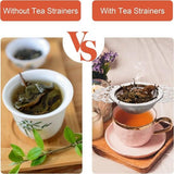 Darrahopens Food & Beverage > Pantry > Teas & Accessories Tea Strainer - 2-piece set - Stainless steel tea infuser - Tea steeper with handle and drip cup - 6.5 cm - Mesh tea filter