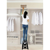 Darrahopens Furniture > Bar Stools & Chairs 39cm Plastic Folding Step Stool Portable Chair Flat Indoor/Outdoor Home - Black